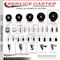 Service Caster 6'' Phenolic Wheel Swivel 7/16'' Grip Ring Stem Caster with Brake SCC-GR20S615-PHR-TLB-716138 - alternate 2